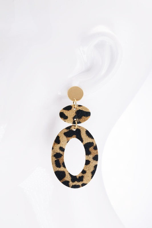 Triple Round Earrings