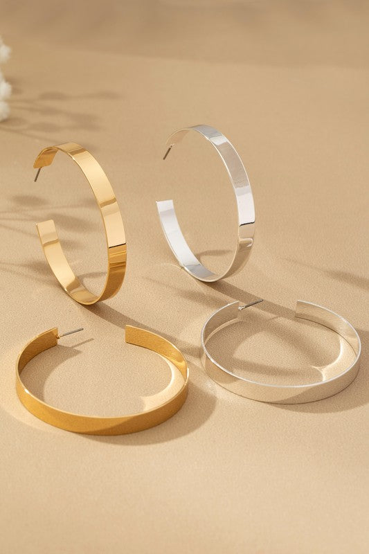 Bougie Flat Hoops