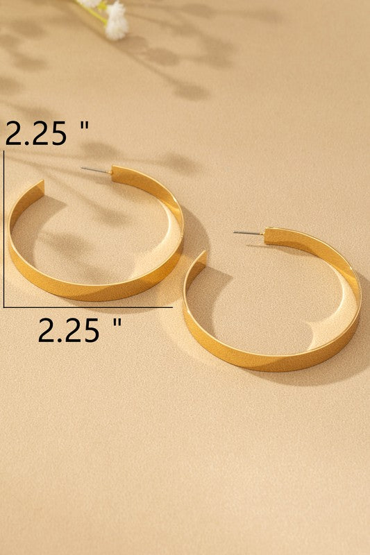 Bougie Flat Hoops