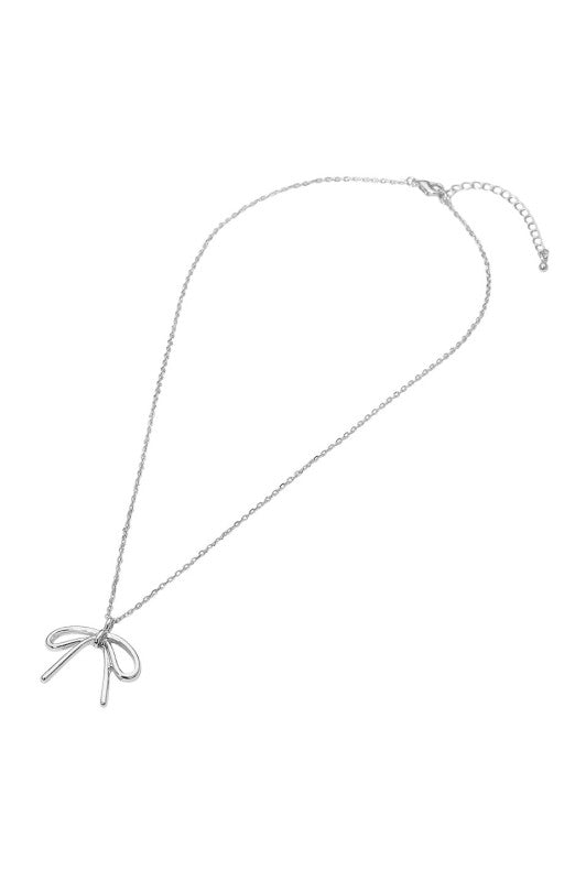 Bow Pendant Necklace
