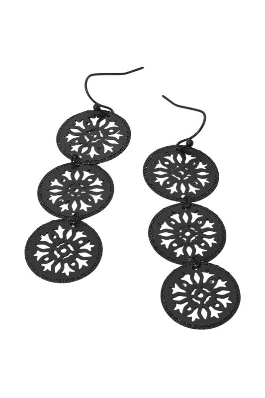 Tripe Dangle Earrings