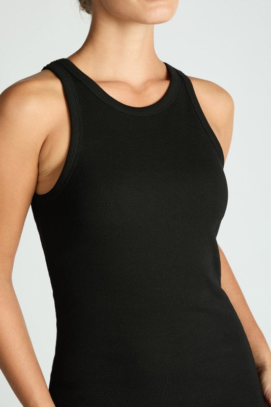 Luxe Fitted Rib Dress