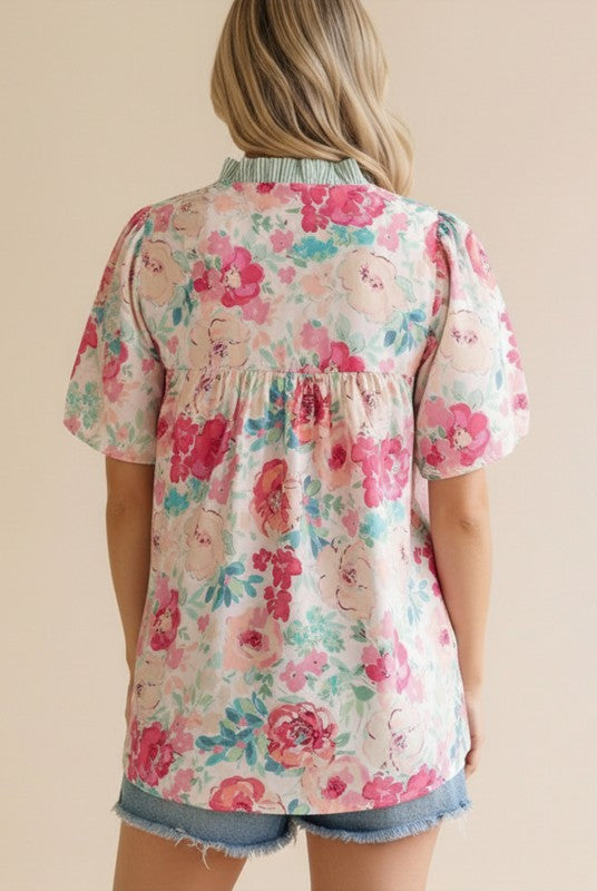 Fancy Floral Blouse