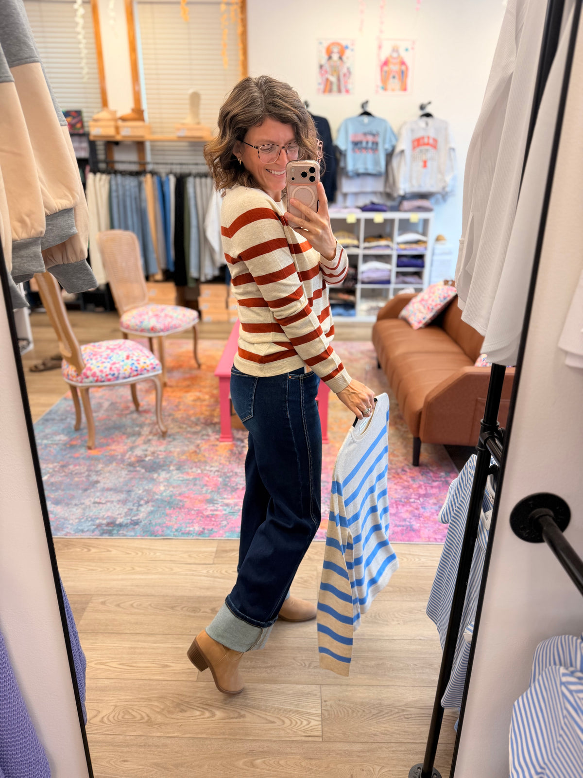 Thin & Soft Stripe Sweater