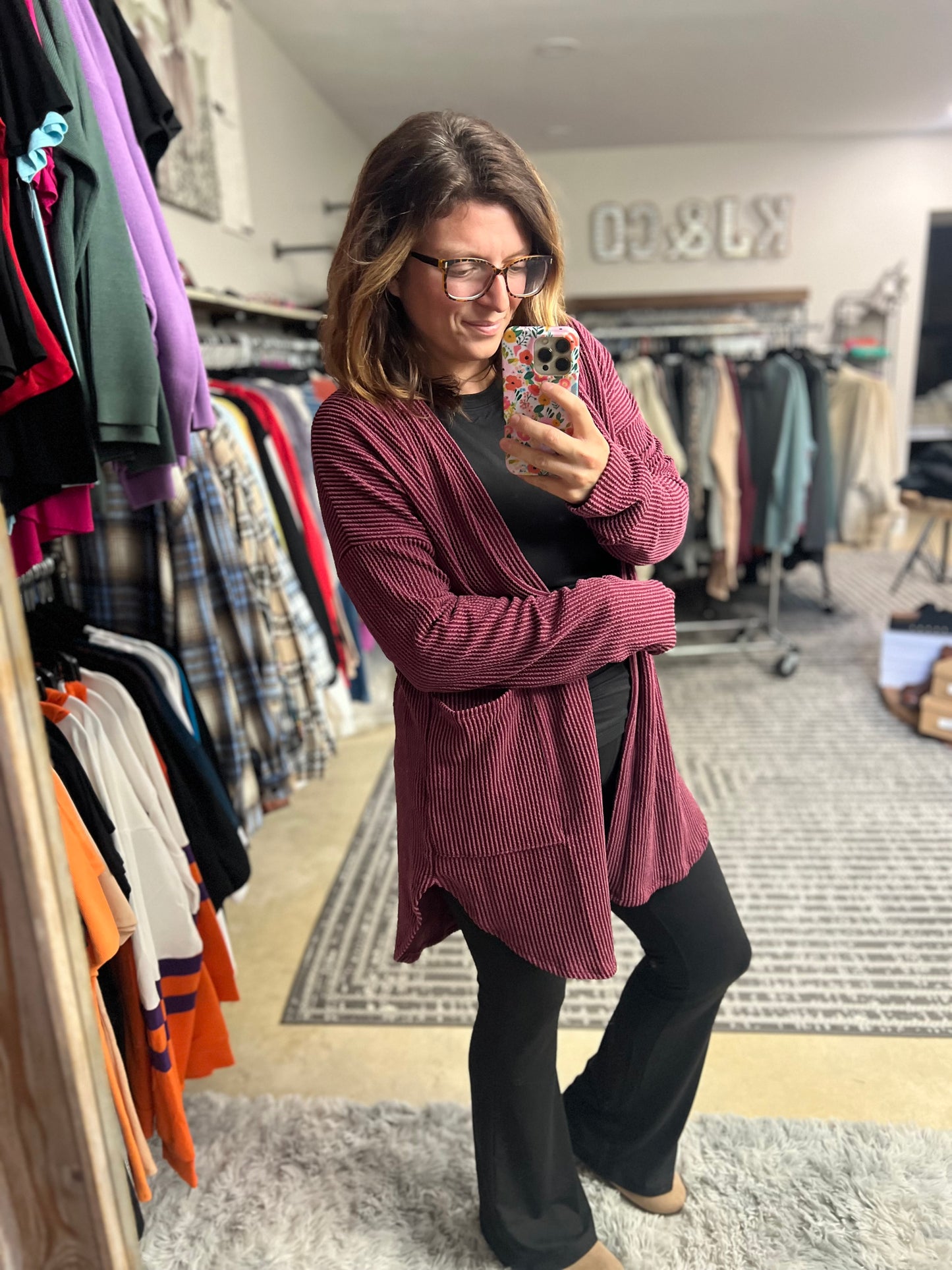 Soft & Stretchy Rib Cardigan