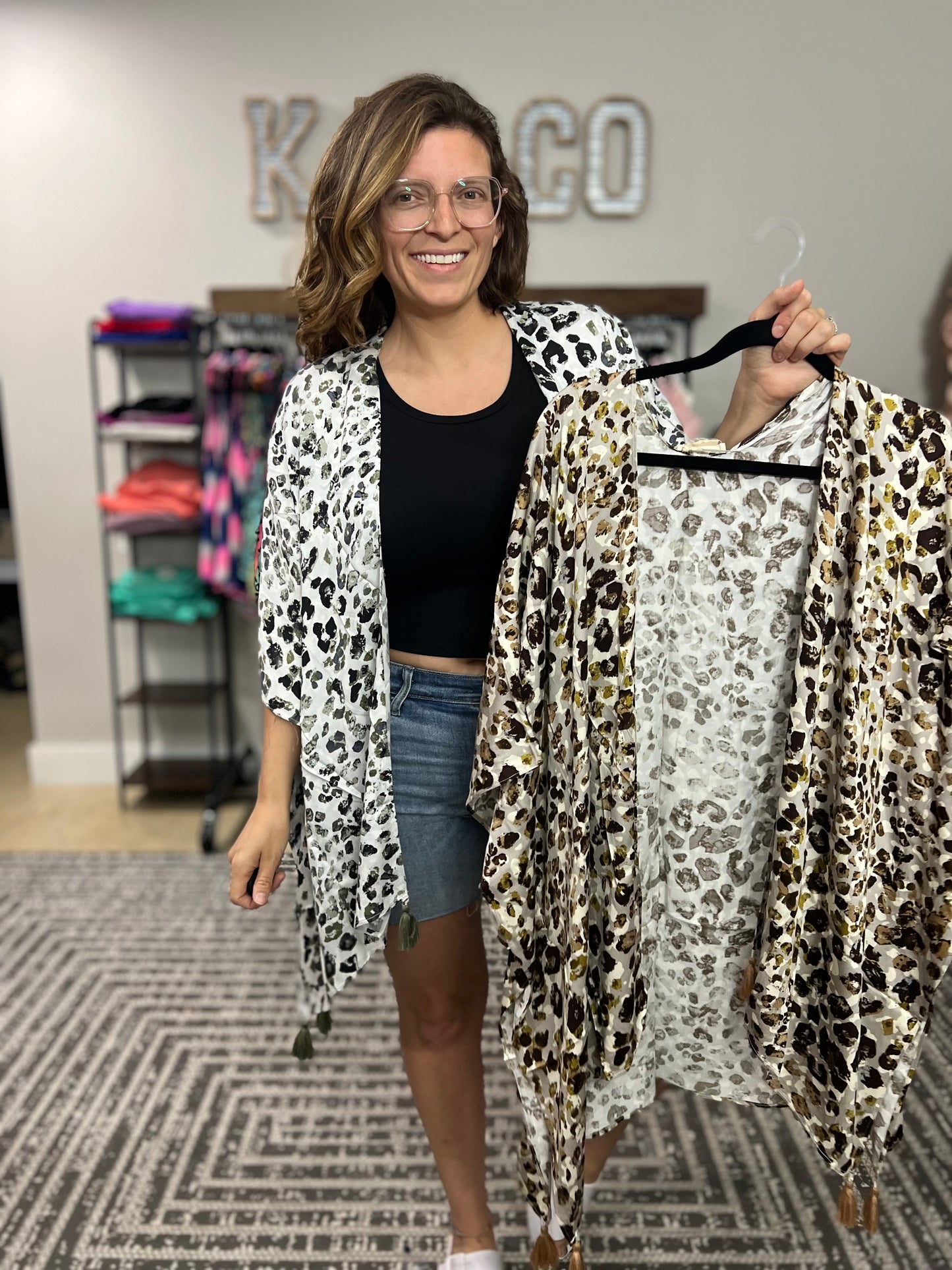 Leopard Print Kimono