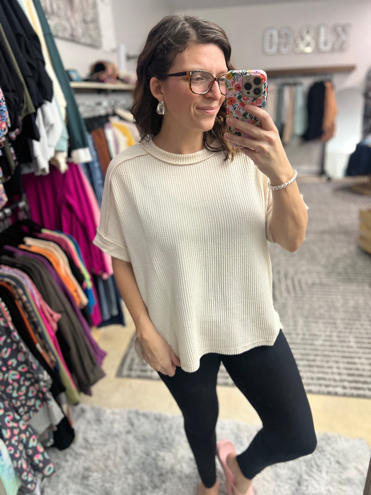 Ribbed Basic Tee