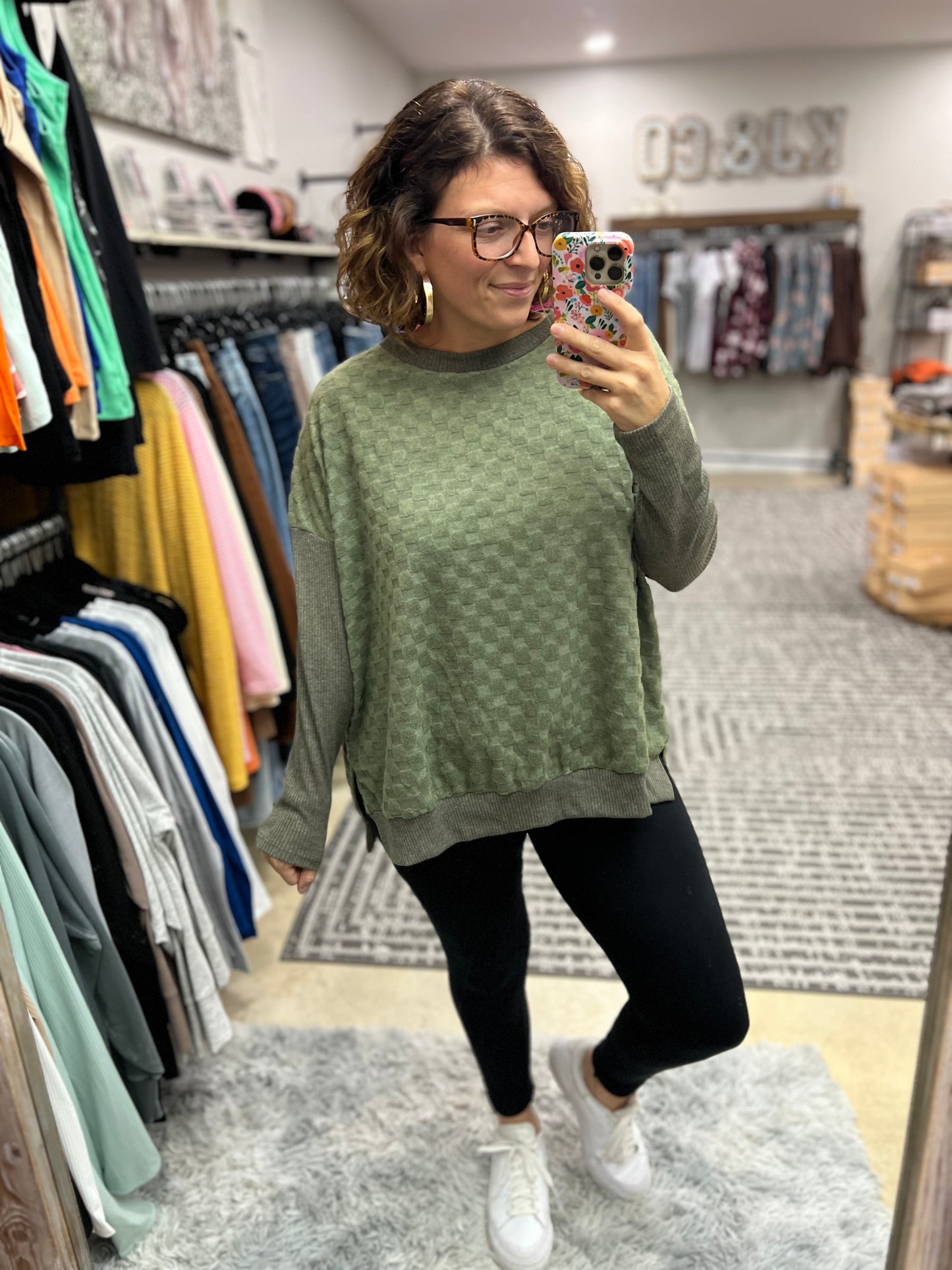 Textured Touch Hacci Top