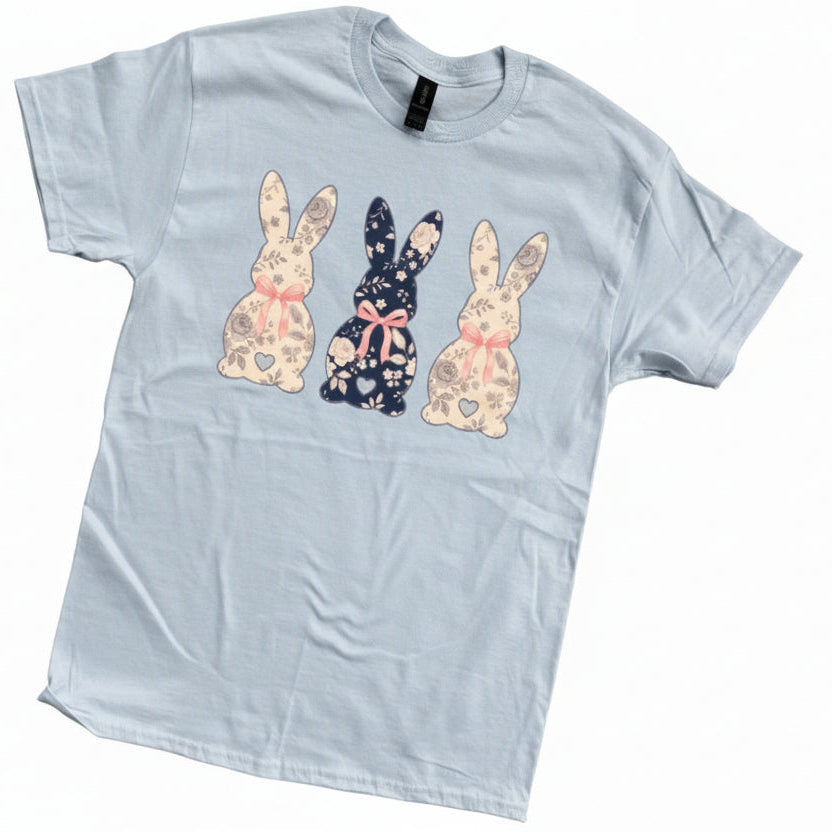 Blue Bunny Easter Graphic Tee