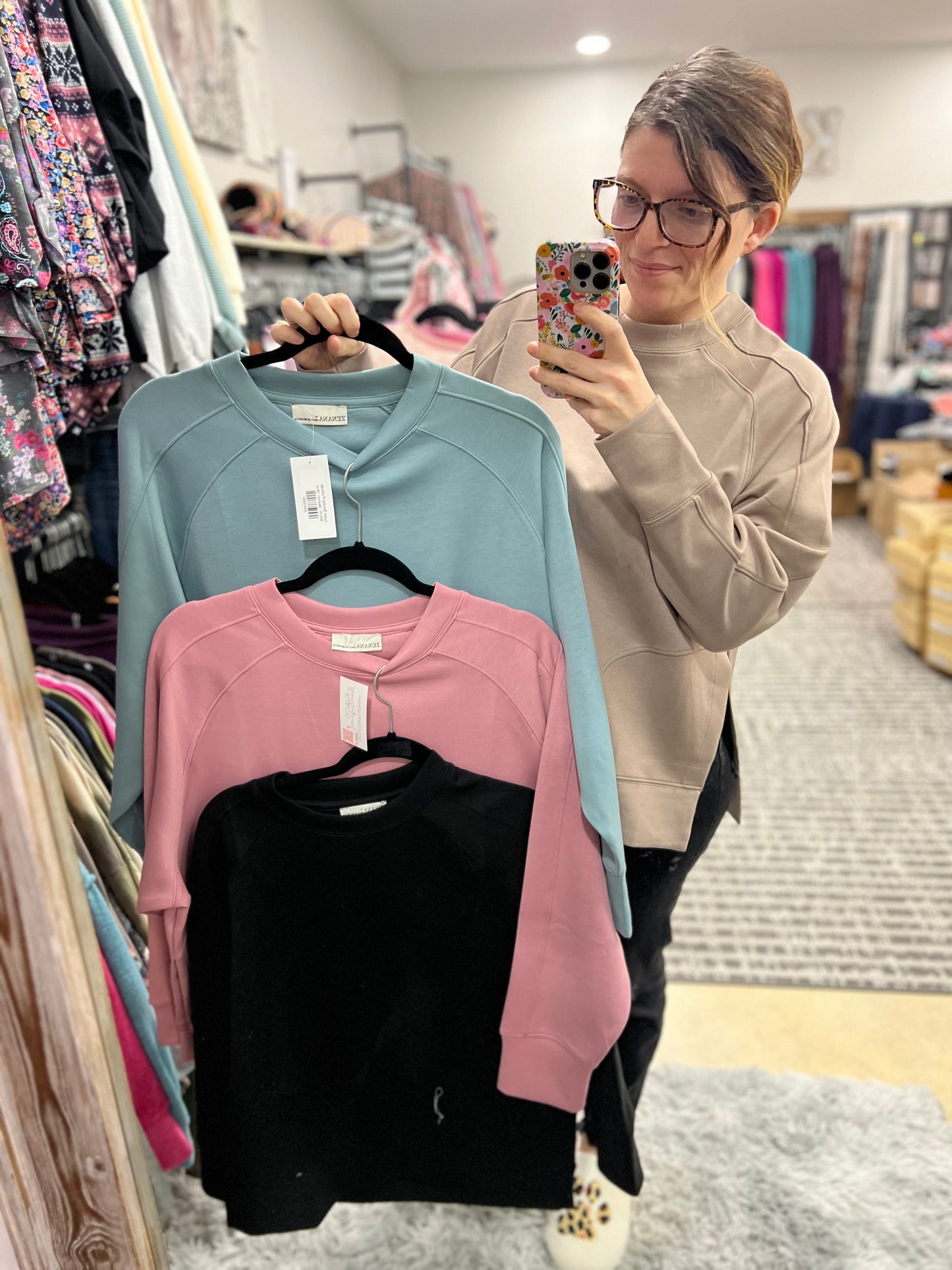 Luxe Scuba Pullover
