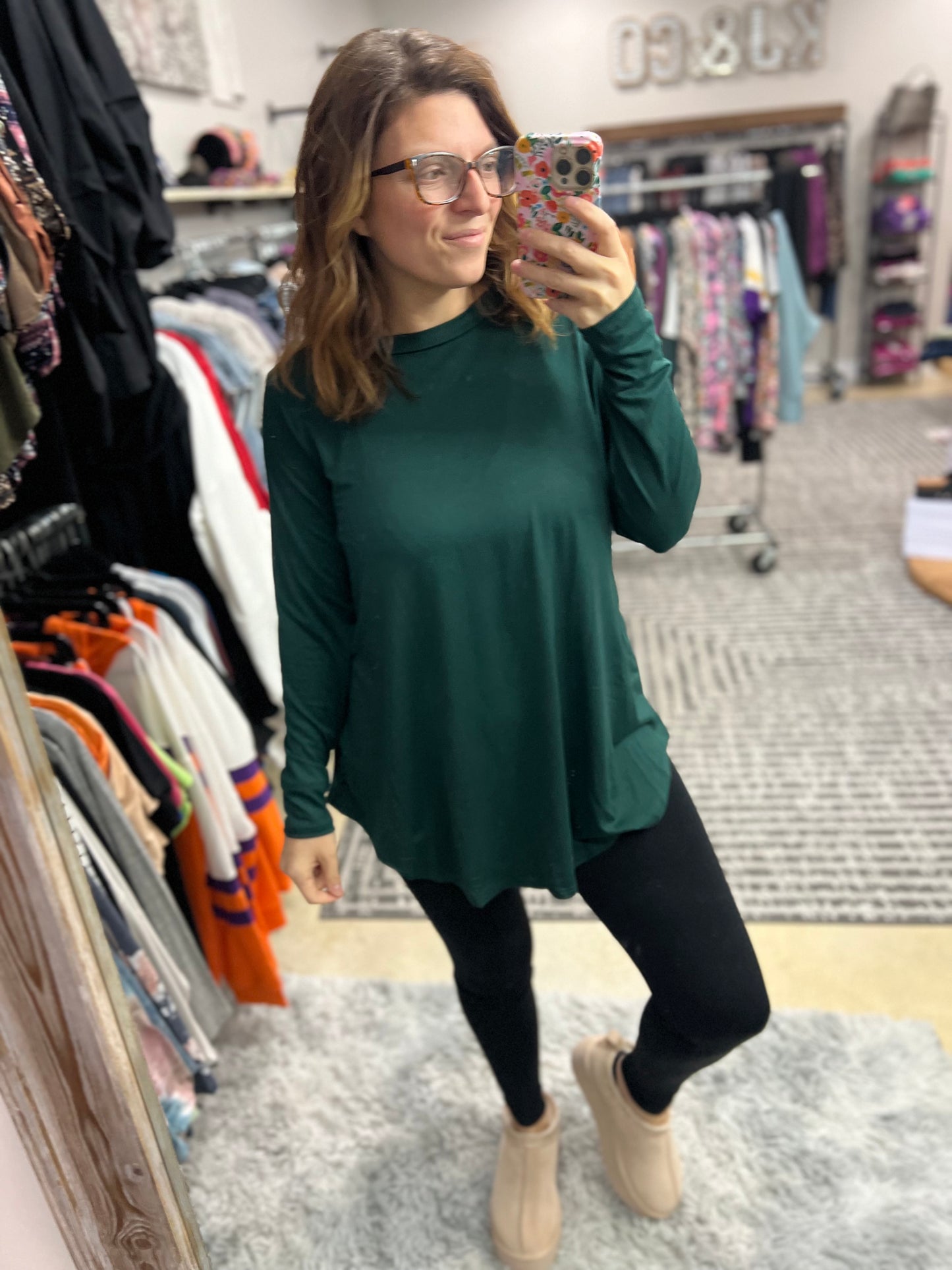 You're Basic Round Neck Long Sleeve Tee