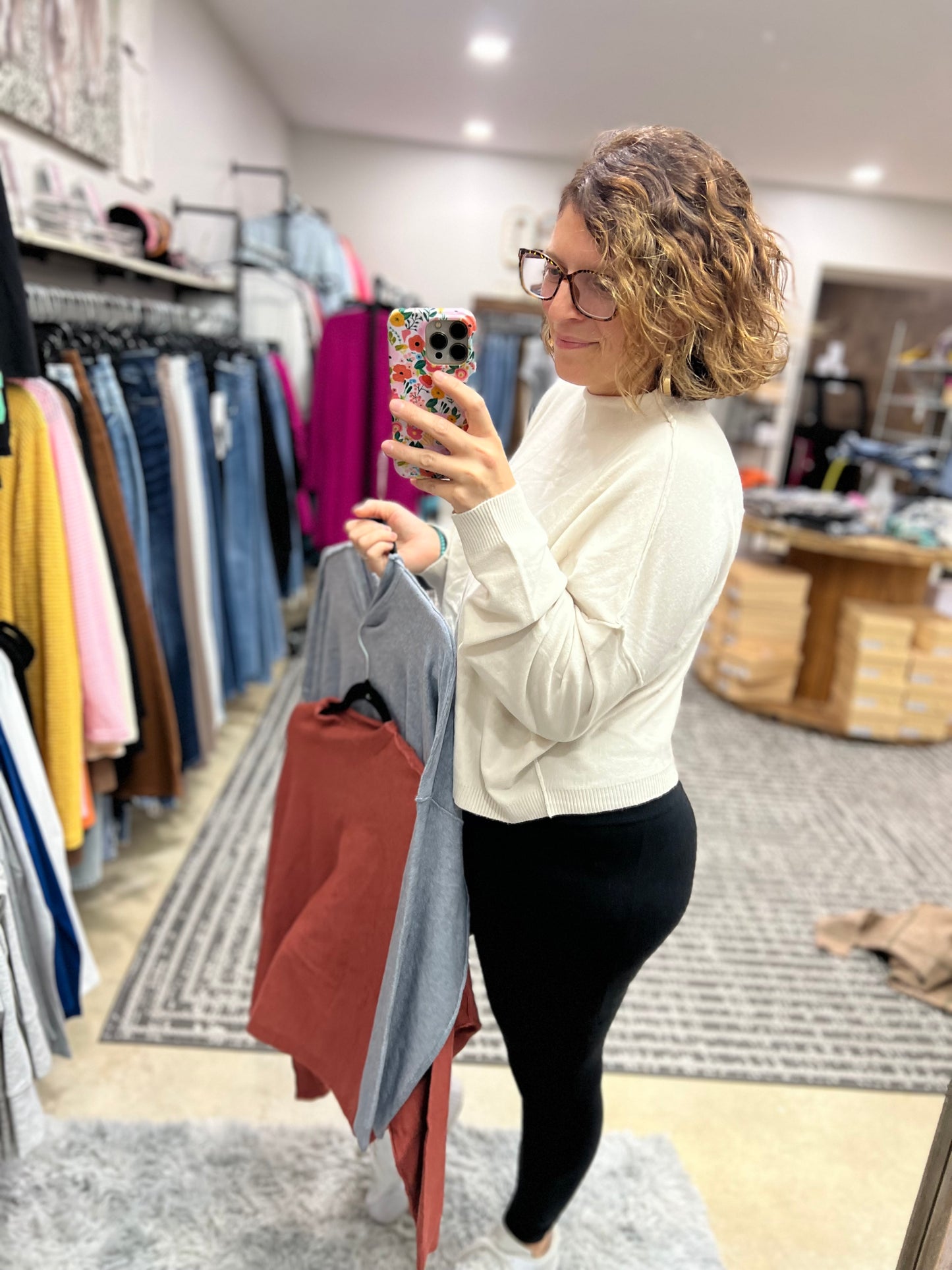 Cozy Mock Neck Crop