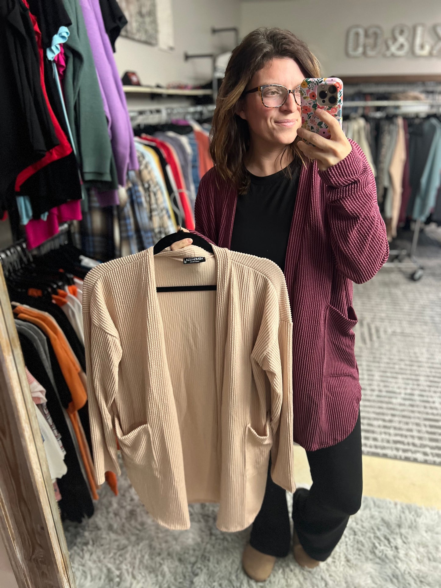 Soft & Stretchy Rib Cardigan
