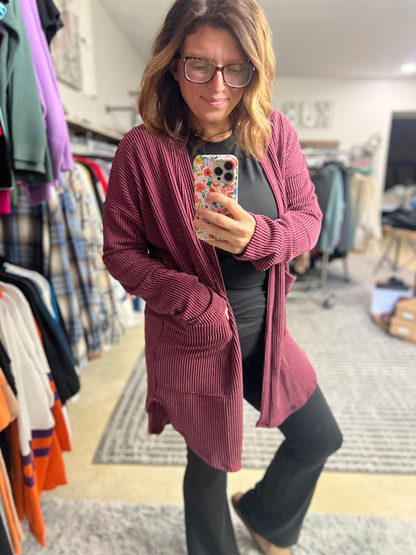 Soft & Stretchy Rib Cardigan