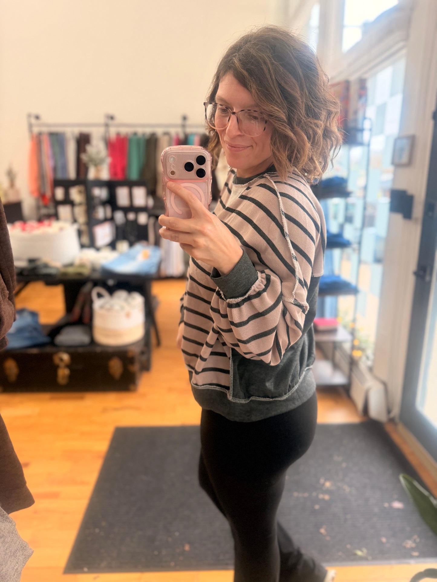 Colorblock French Terry Pullover