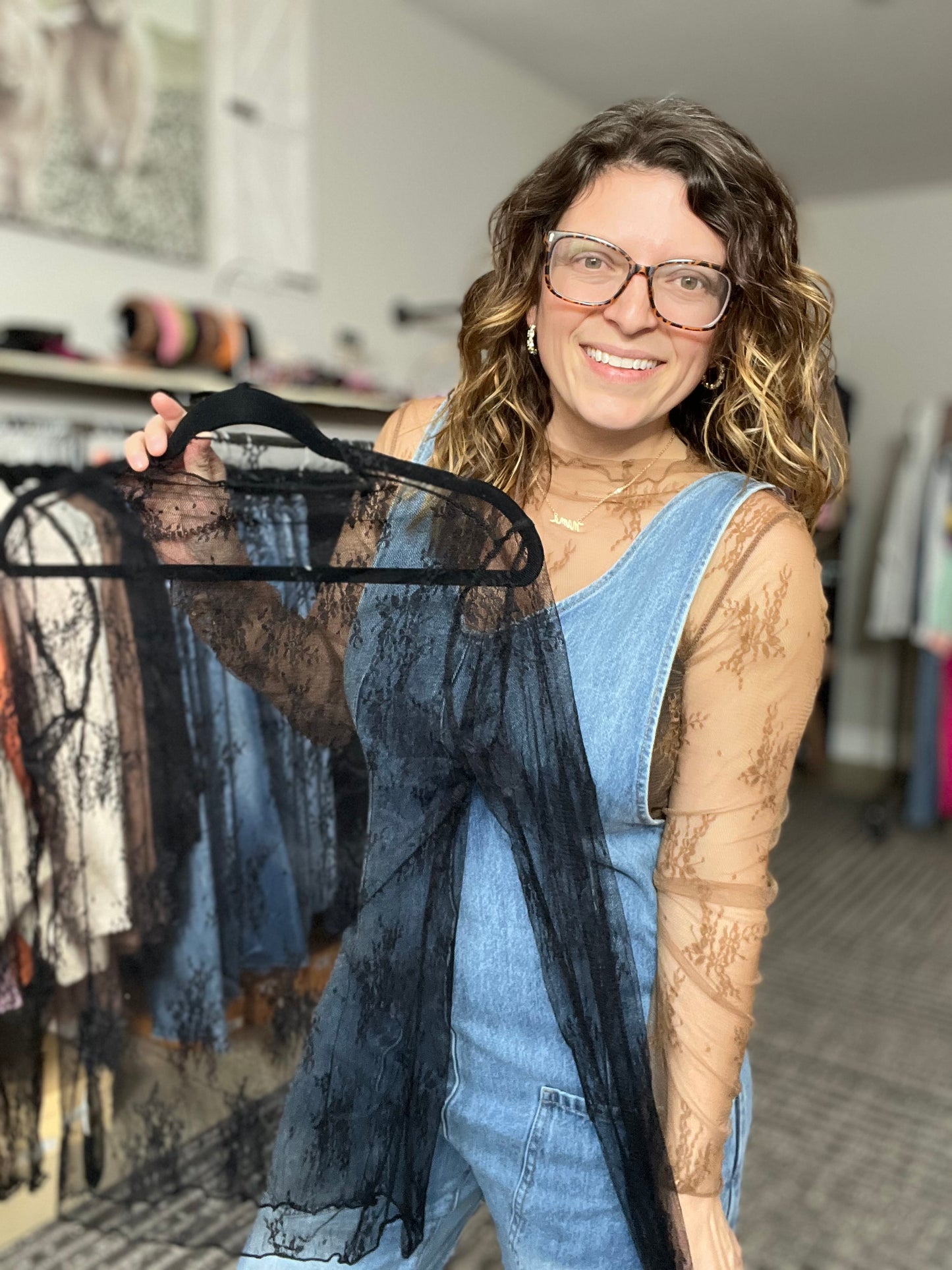 Lace Long Sleeve Layering top