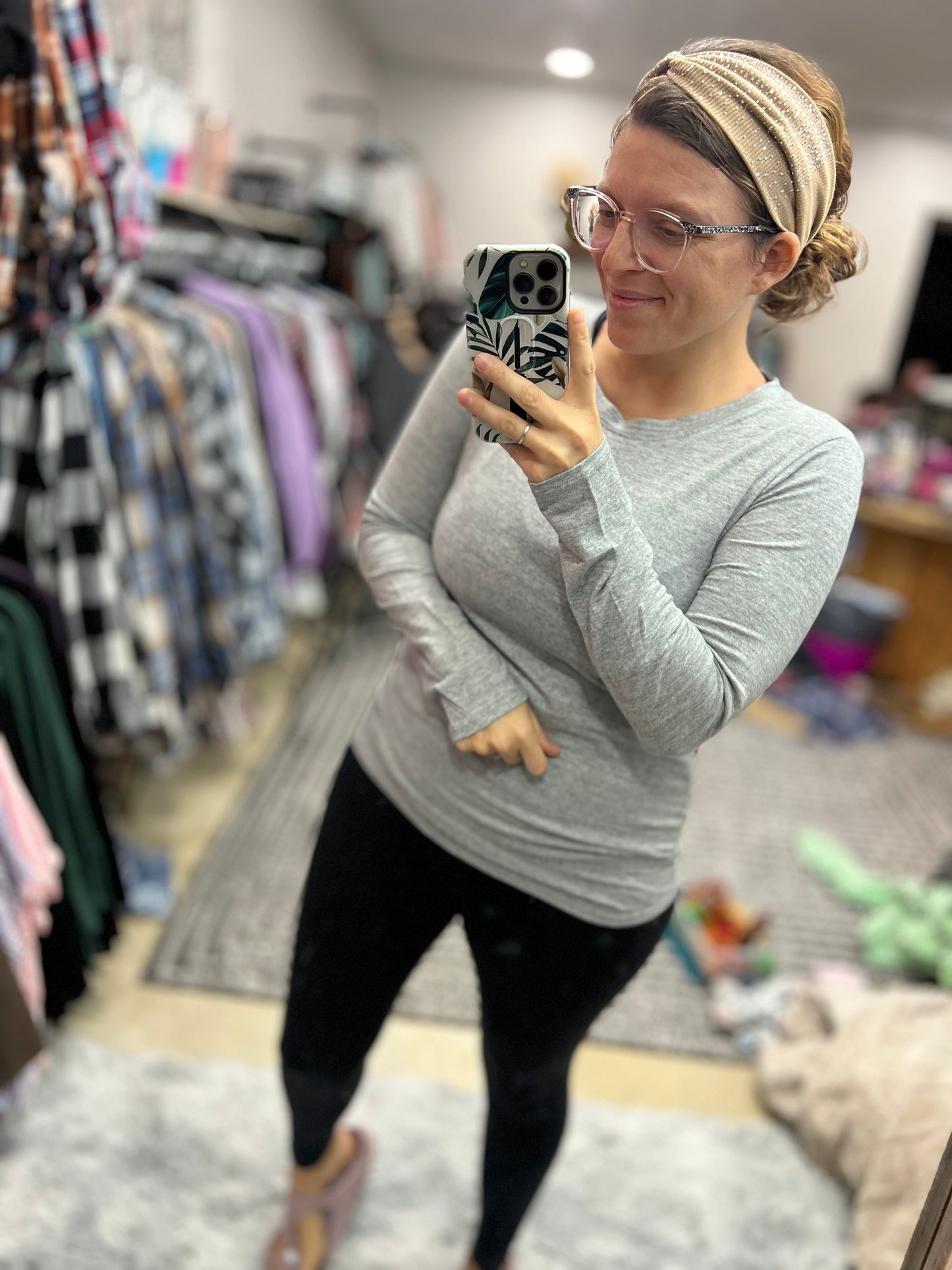 Basic Long Sleeve Fitted Tee