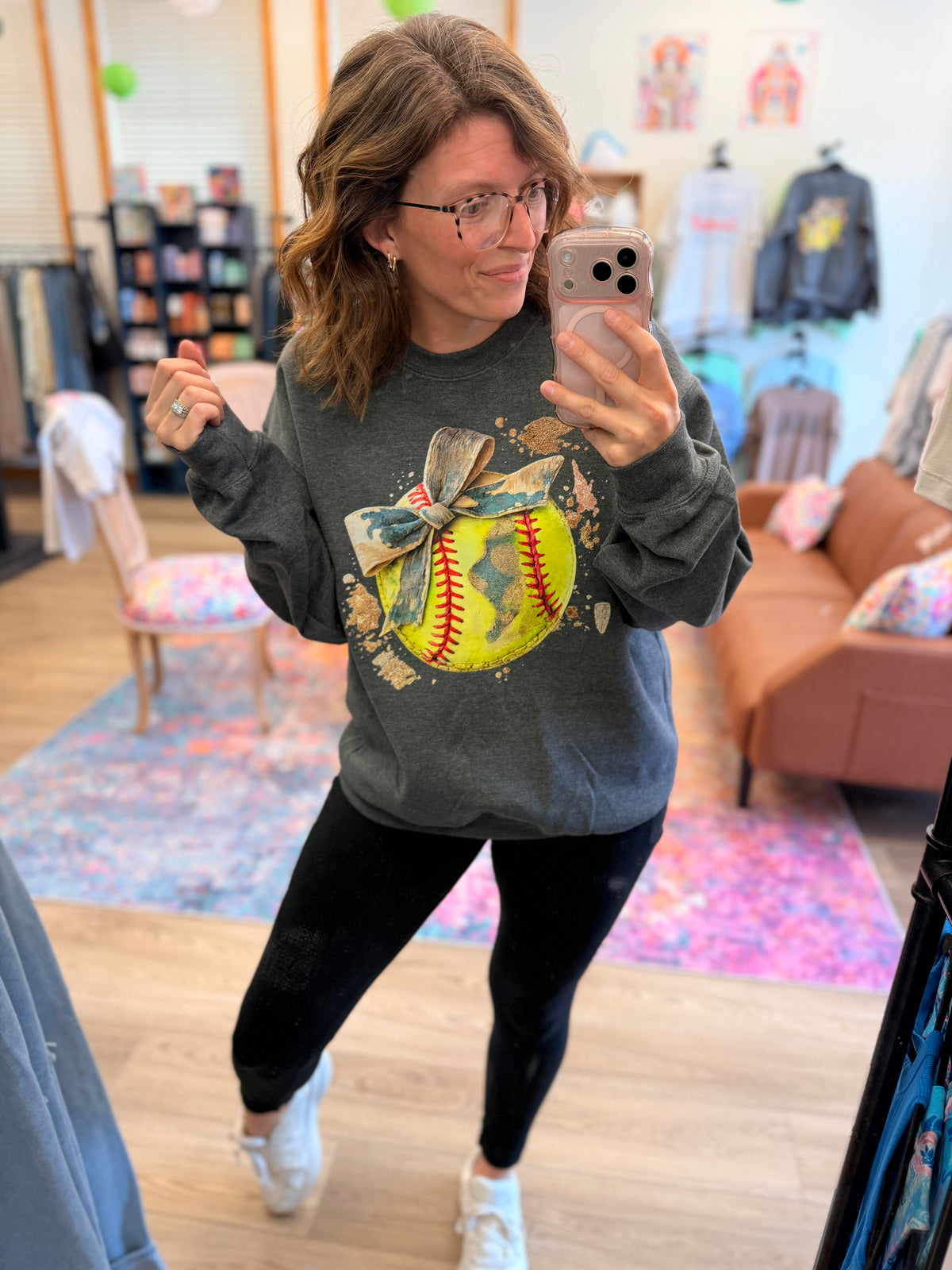 Softball Crewneck Sweatshirt