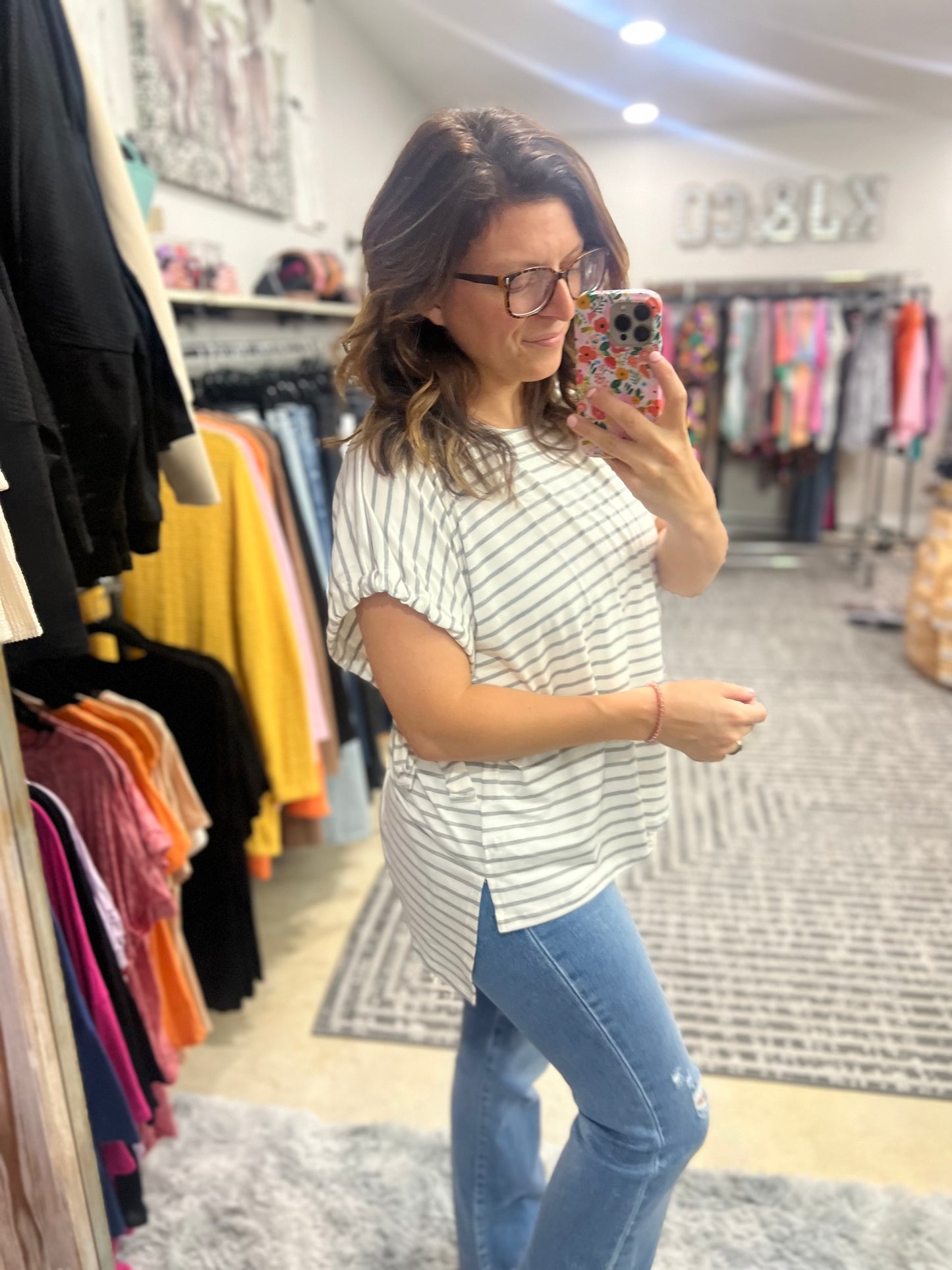 Tied Up Stripes Top