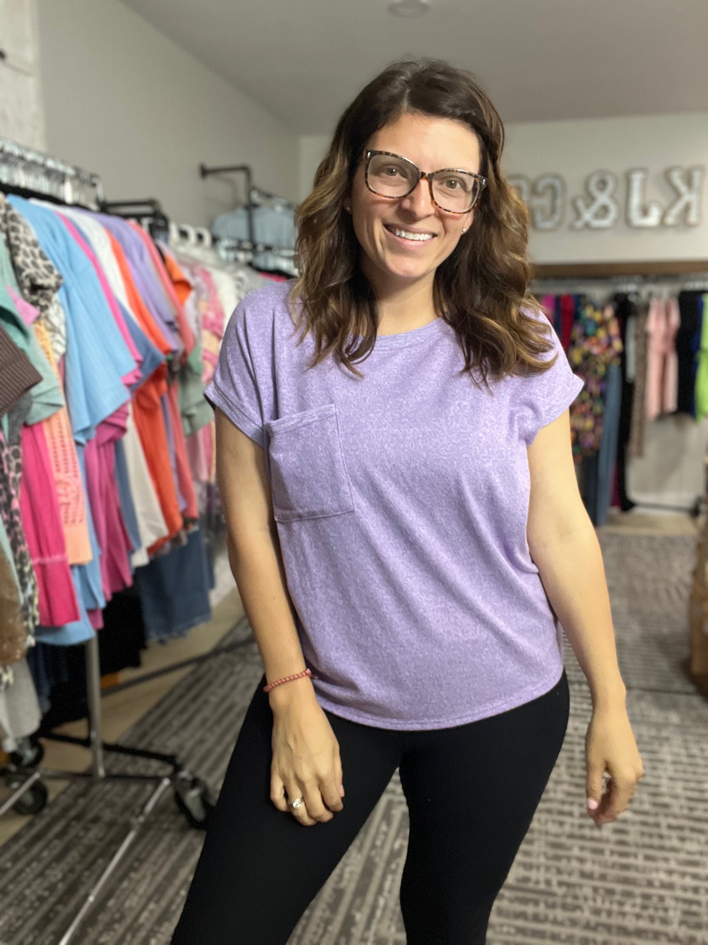 Lightweight Hacci Pocket Tee