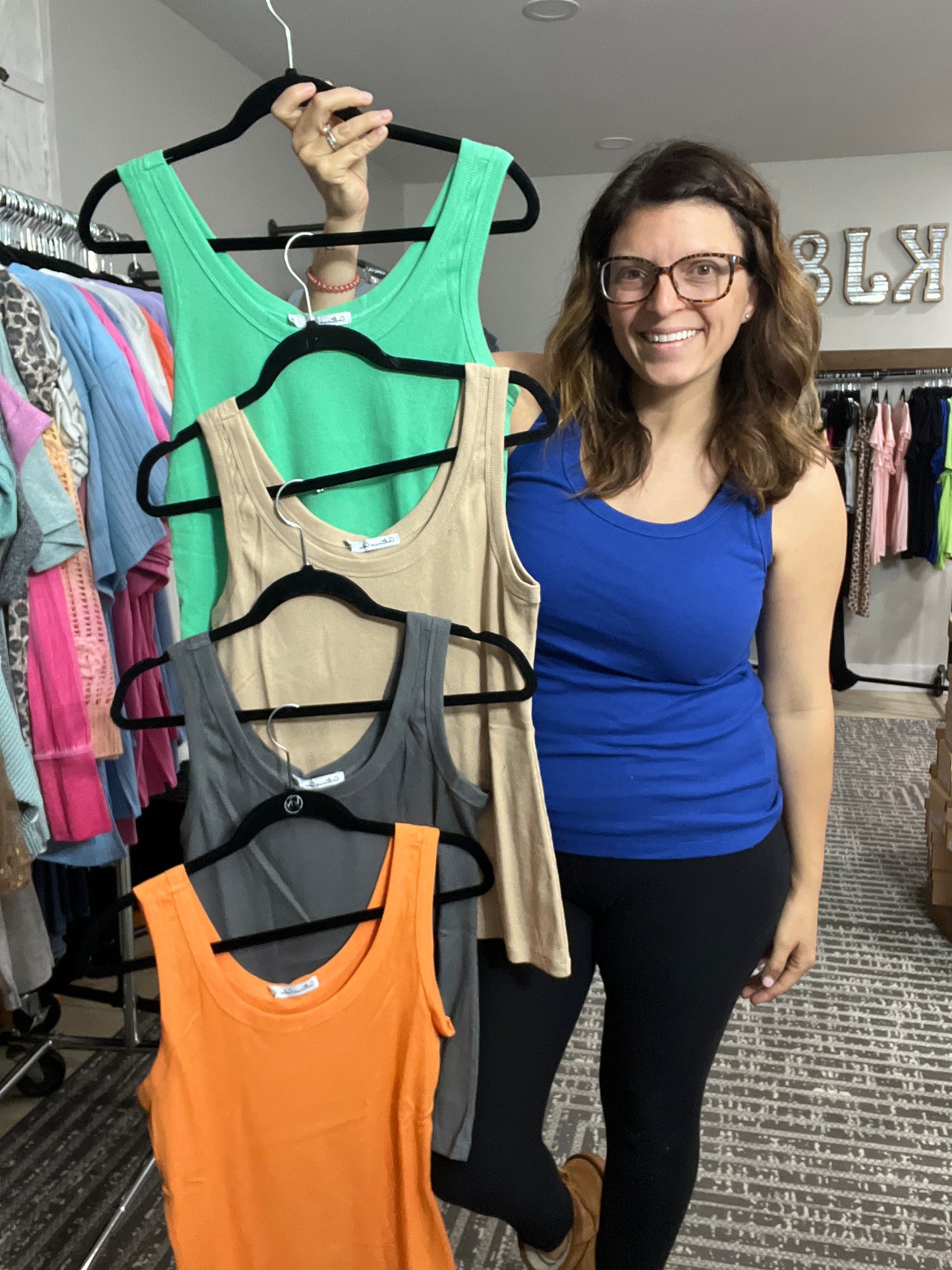 Wear All Day Ribbed Fitted Tank