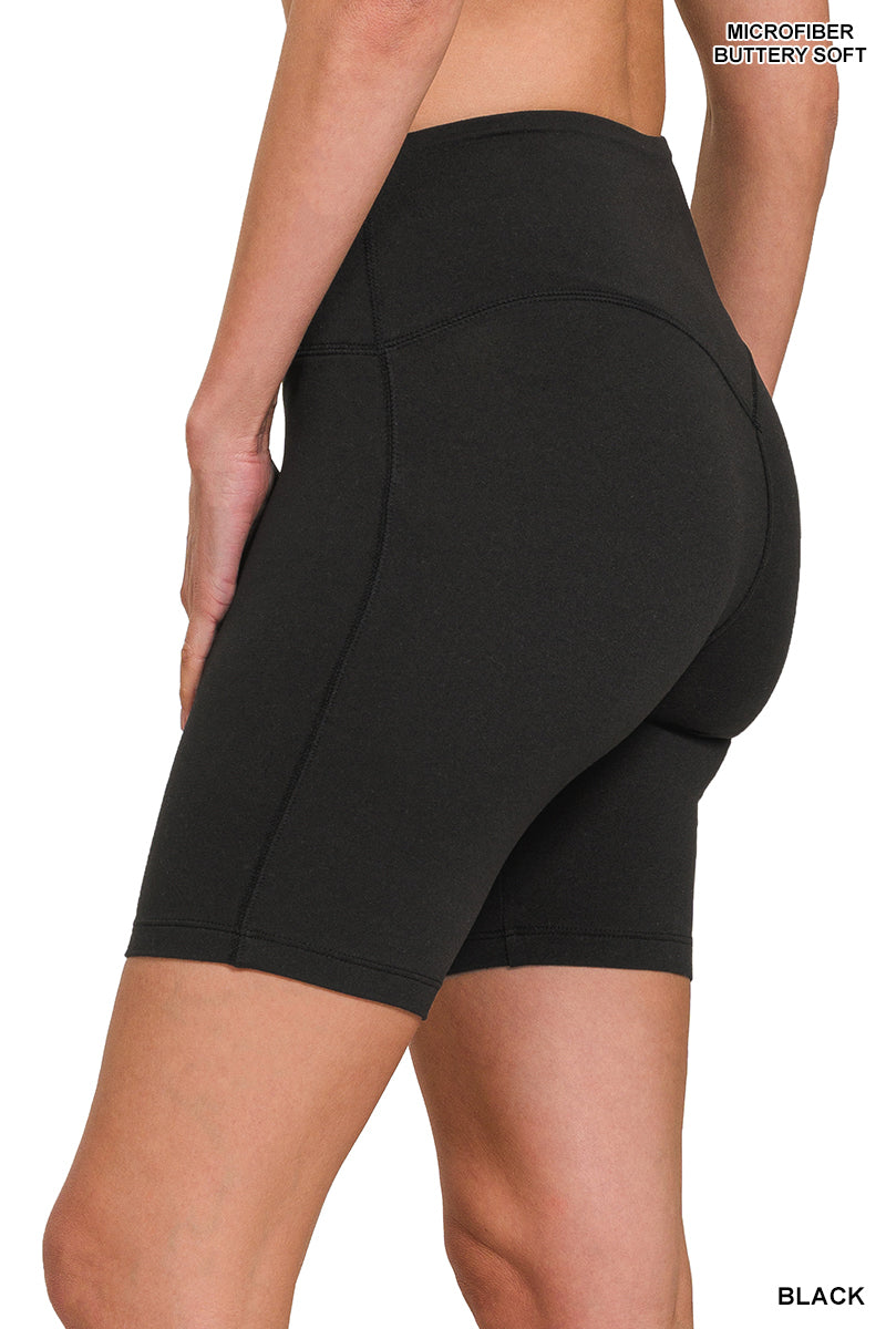 Zenana Butter Bike Shorts