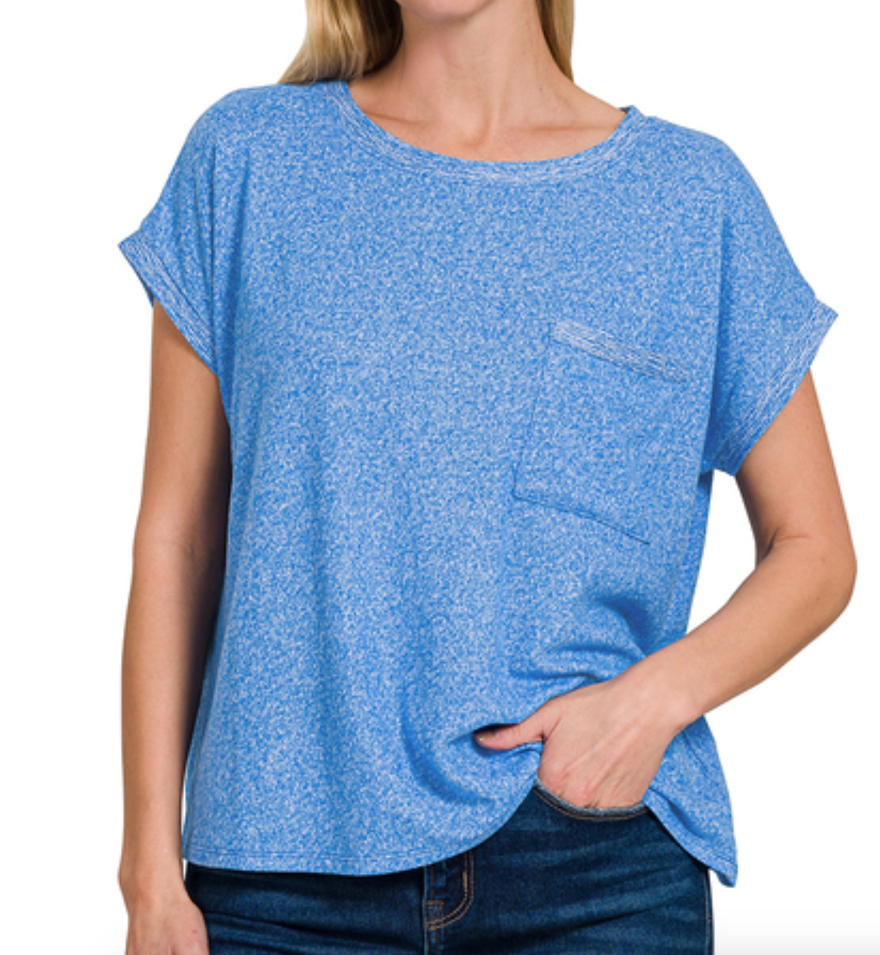 Lightweight Hacci Pocket Tee