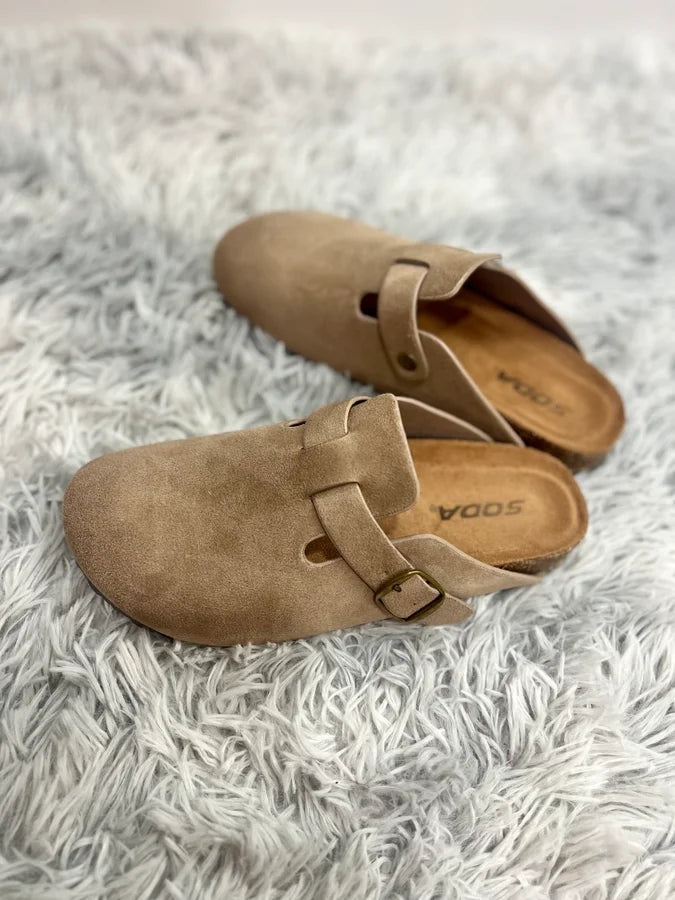 Suede Soda Clog
