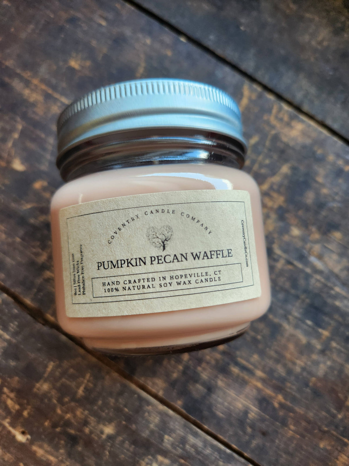 Pumpkin Pecan Waffle 8oz soy candle