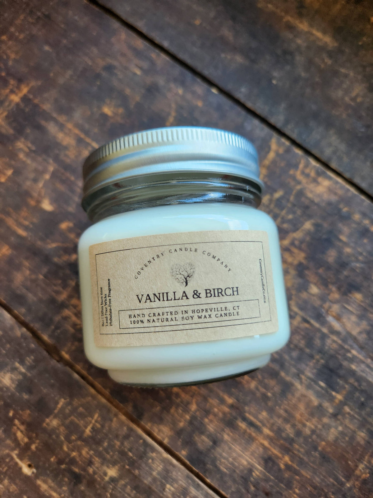 Vanilla & Birch 8oz soy candle