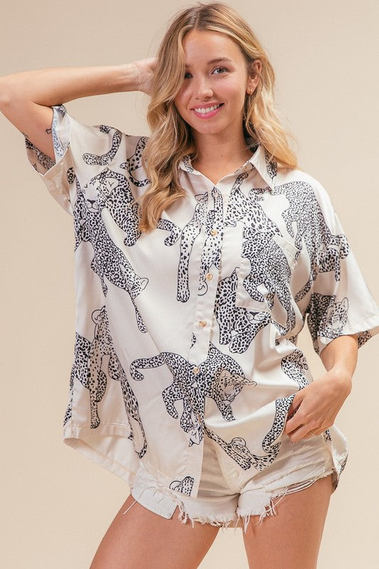 Silky Smooth Animal Blouse
