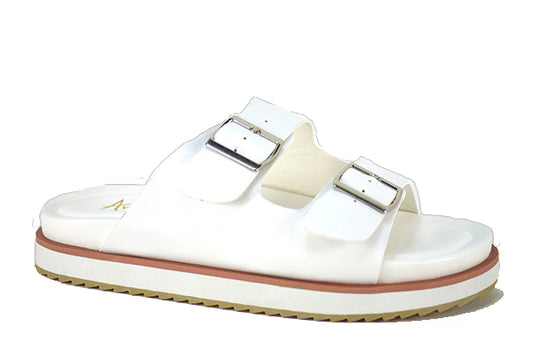 Avanti Candy Sandal in White/FINAL SALE
