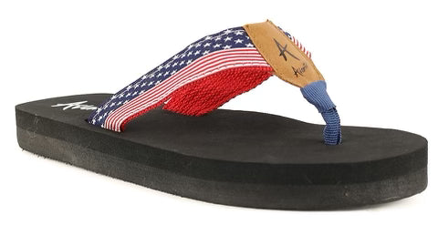 Avanti Liberty Flip Flop in Flag-NOTE SIZING/FINAL SALE