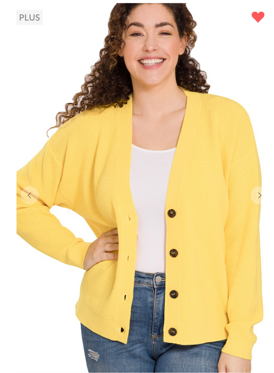 Another Layer Cardigan Sweater in Yellow