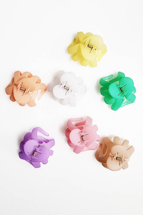 Matt Pastel Color Hair Claw Clip