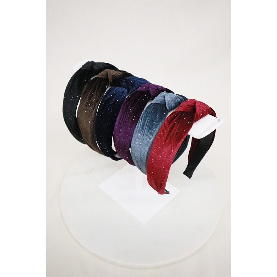 Velvet Sparkle Knot Hairband