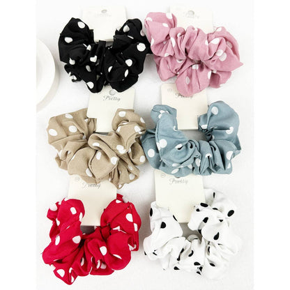 Polkadot Scrunchies: 2pk