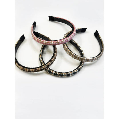 Preppy Checker Padded Fashion Headband