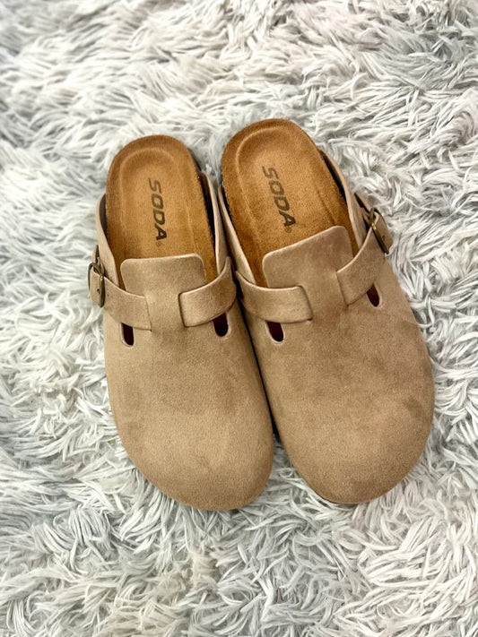Suede Soda Clog