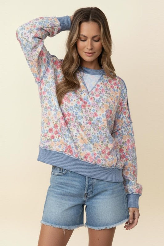 Everyday Floral Lightweight Pullover