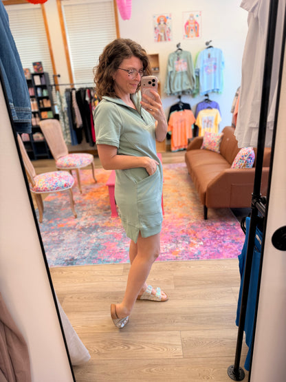 French Terry Mini Dress