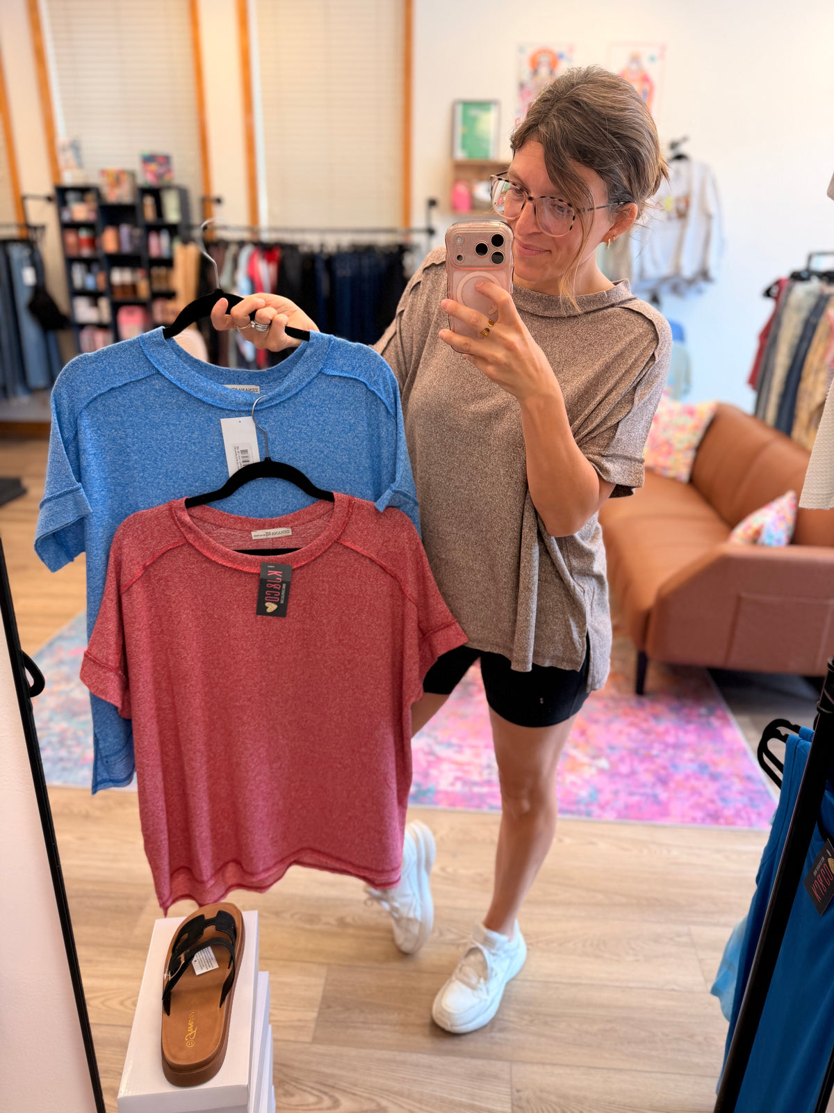 Lightweight Side Slit Hacci Tee