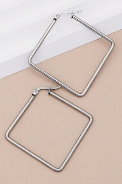 Stainless Steel Square Hoop