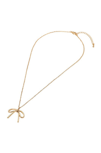 Bow Pendant Necklace