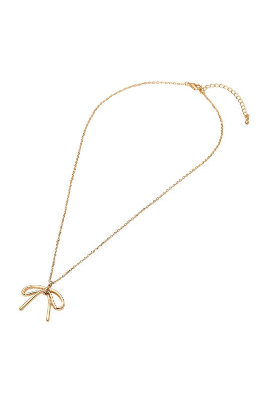 Bow Pendant Necklace