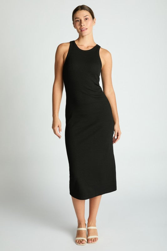 Luxe Fitted Rib Dress