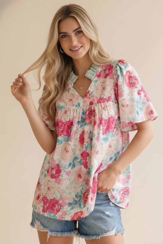 Fancy Floral Blouse