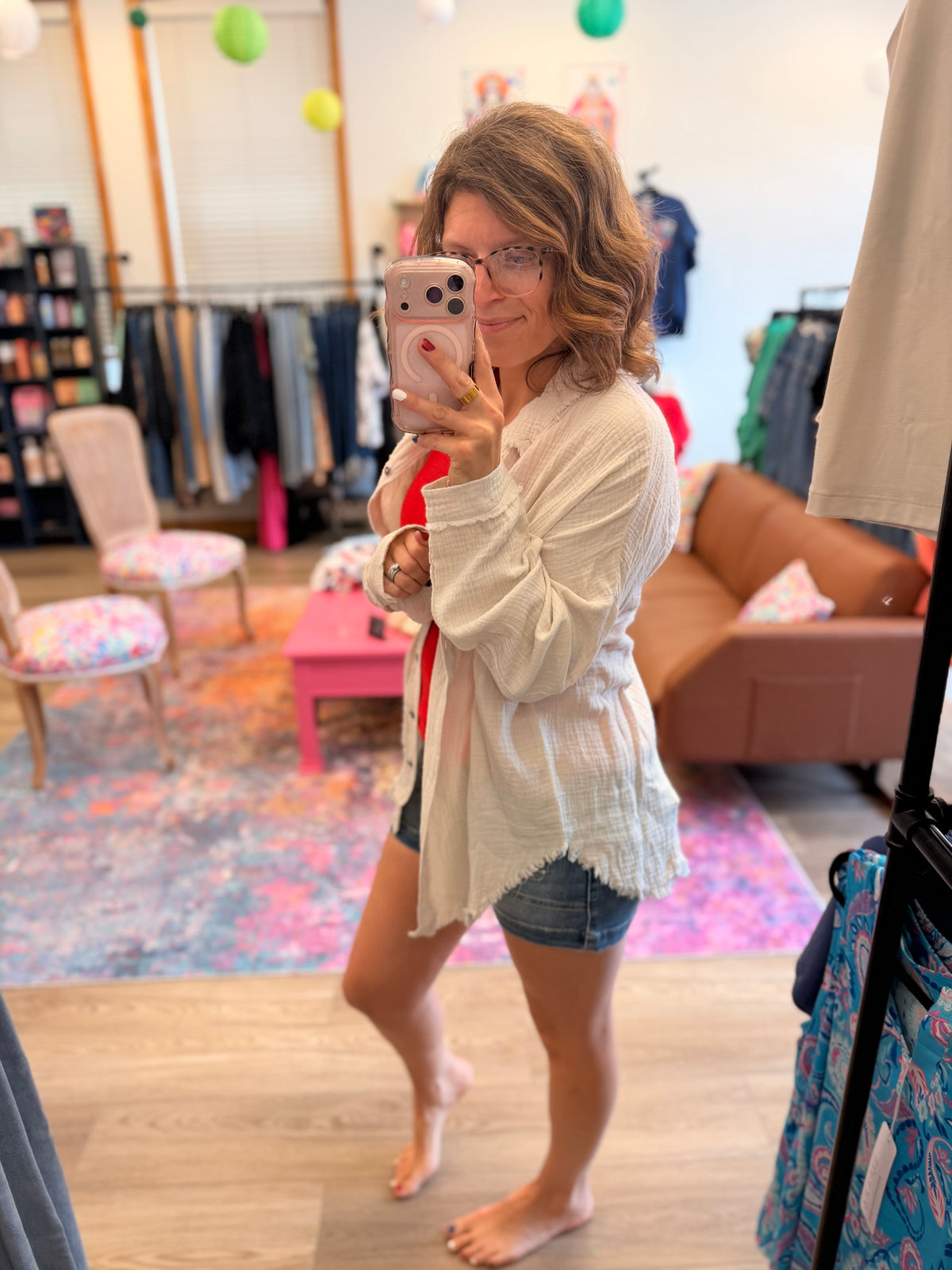 Breezy Button Up
