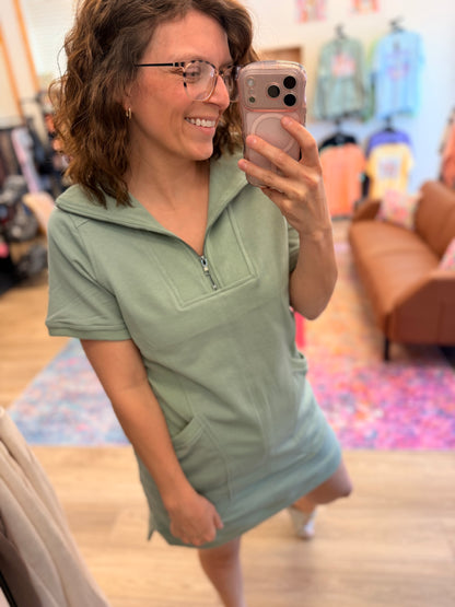 French Terry Mini Dress
