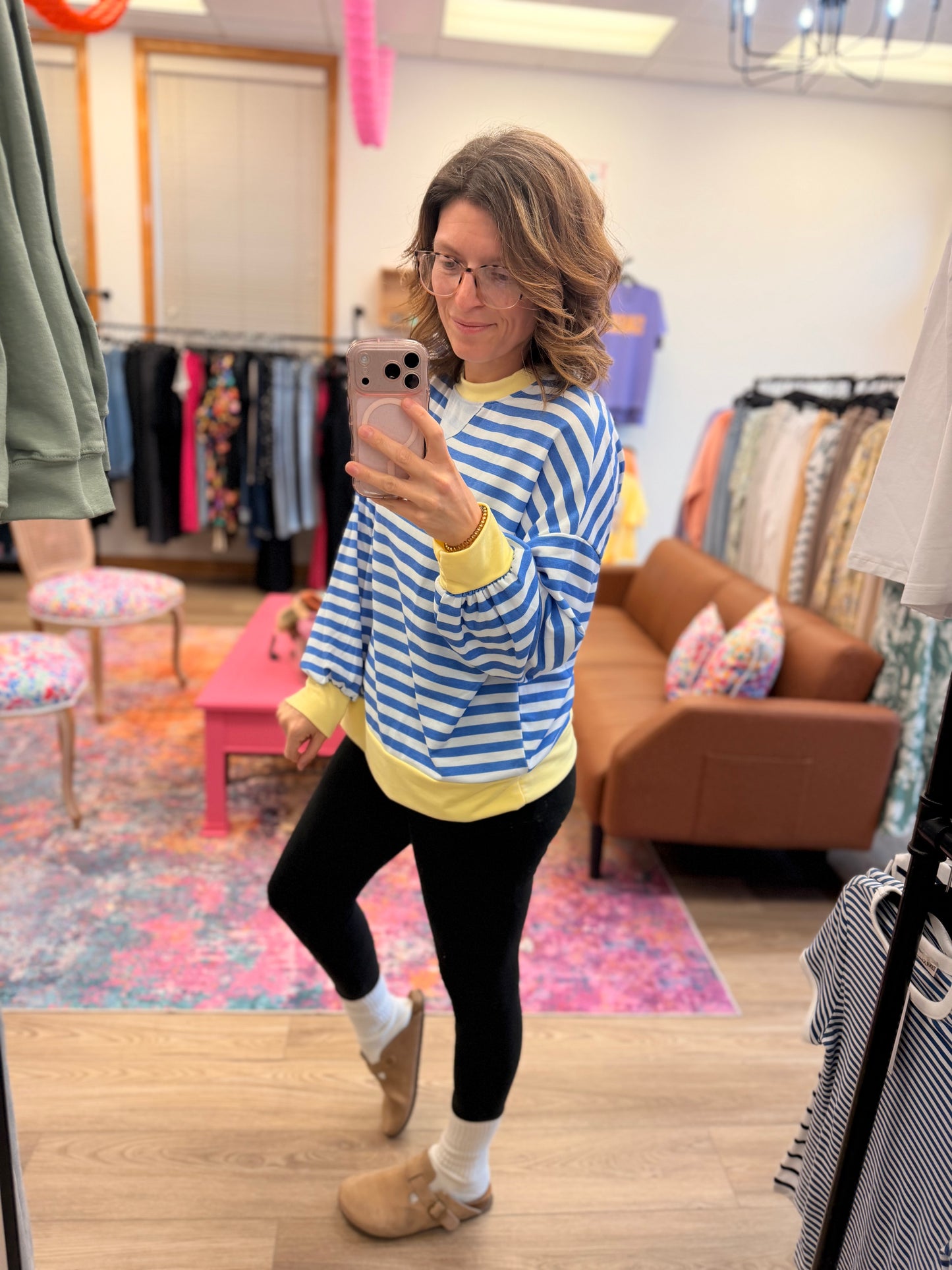 Bold Stripes Lightweight Pullover